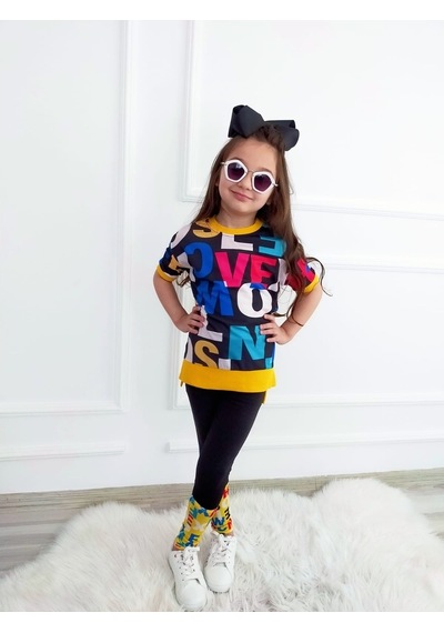 Boutiguestyles Boutıourstyles Kız Çocuk Renkli Tarz Takım