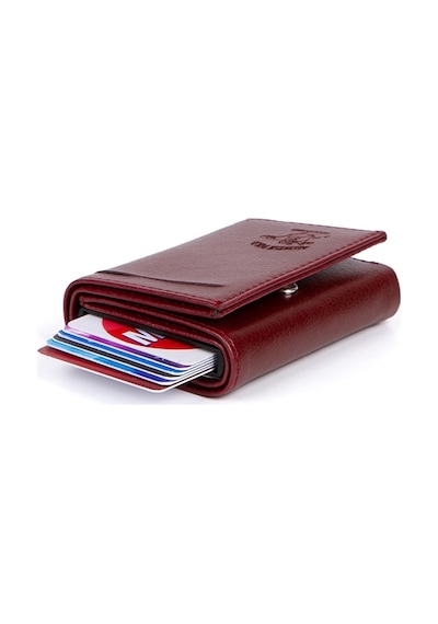 Newish Polo Erkek Mekanizmalı Kartlık Ve Cüzdan New145 - Bordo