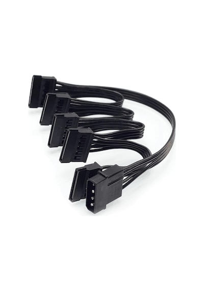 Molex Ide To 5X 15 Pin Sata Power Psu Sata Çevirici Kablo