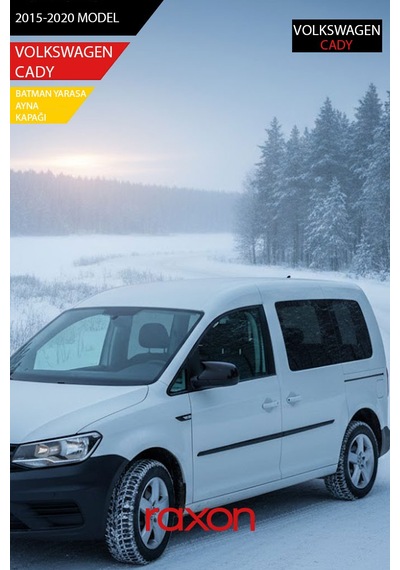 Volkswagen Caddy Mk3 2015-2020 Batman & Yarasa Ayna Kapağı Parlak Piano Black Sport