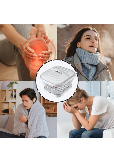 Taşınabilir Katlanabilir Ayak Spa Banyosu, Masaj Silindirleri İle Isıtmalı Daldırma Küveti, Sıcaklık Kontrolü Taşınabilir Katlanabilir Ayak Spa Banyosu, Masaj Silindirleri İle Isıtmalı Daldırma Küveti, Sıcaklık Kontrolü