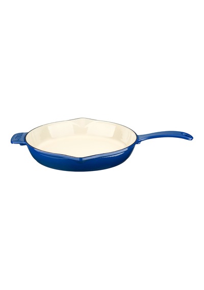 Lava Döküm Yuvarlak Kızartma Tavası Metal Saplı 28 CM