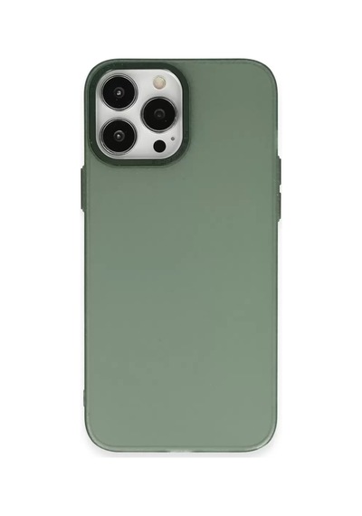 Newface Apple iPhone Uyumlu  14 Pro Kılıf Modos Metal Kapak - Koyu Yeşil