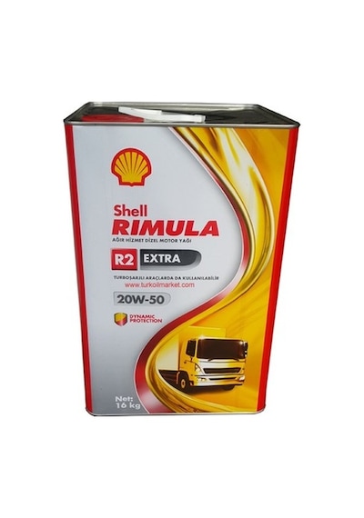 Shell Rimula R2 Extra 20W-50 Motor Yağı 16 KG