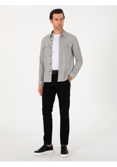 Cacharel Gri Regular Fit Ceket Gömlek