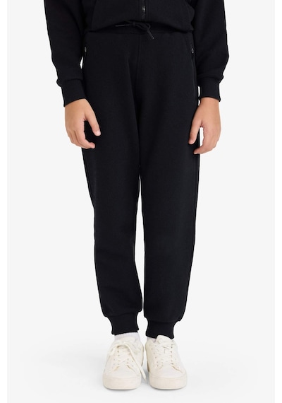 Defacto Erkek Çocuk Beli Paçası Lastikli Basic Düz Pike Eşofman Altı B5755a826spbk27 Siyah-bk27