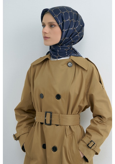 Armine Saf İpek Sura Eşarp-2026 İlkbahar-yaz- 953800d Lacivert