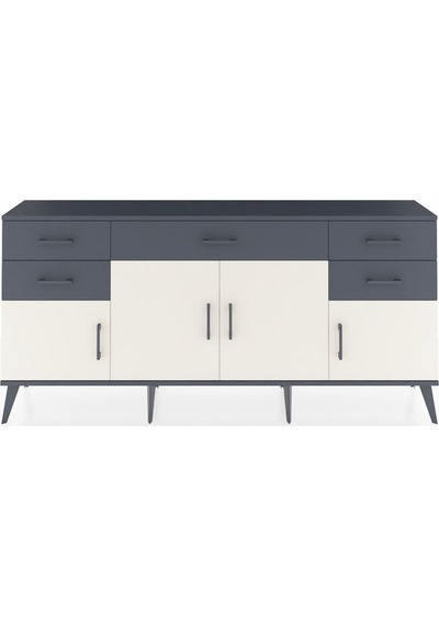 Arges Konsol Tek Raflı 5 Çekmeceli 4 Kapaklı 176x30x83 Antrasit-aytaşı/antrasit Aytaşı/antrasit Arges Konsol Tek Raflı 5 Çekmeceli 4 Kapaklı 176x30x83 Antrasit-aytaşı/antrasit Aytaşı/antrasit