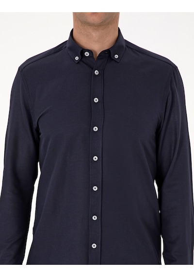 Pierre Cardin Erkek Lacivert Gömlek Desenli 50311487-vr033 Lacivert