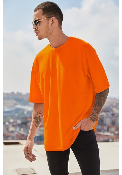 Oversize T-shirt Turuncu