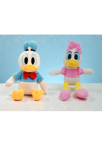 İthal Soft Kumaş Xl Boy Donald Duck & Daisy Duck Peluş Oyuncak Uyku & Oyun Arkadaşı Çeşitleri 60 Cm. Çok Renkli