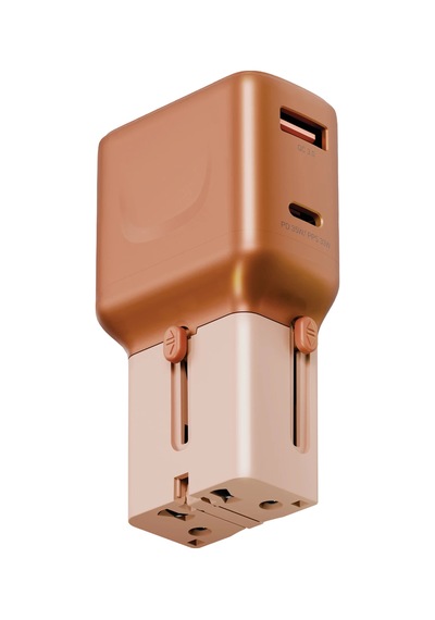 Energea Travelgo 35w 1 Adet Type-c 35w Ve 1 Adet 18w Usb Çıkışlı Pd Hızlı Şarj Aleti - Turuncu