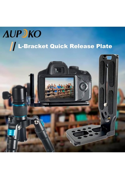 L Açılı Hızlı Değiştirme Plakası 1/4 İnç Tripod Plakası, Arca Swiss İle Uyumlu Belirtilmemiş
