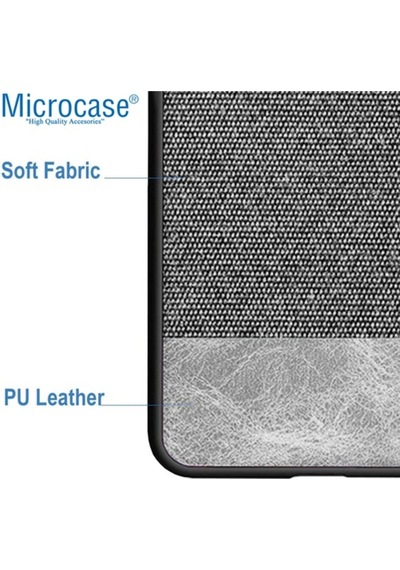 Microcase Realme Xt Fabrik Serisi Kumas & Deri Desen Kilif 419243594