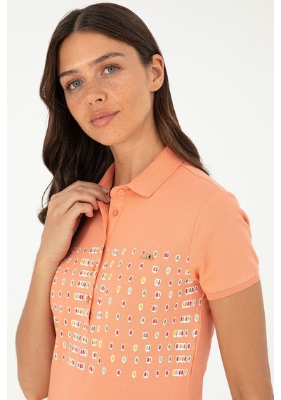 U.S. Polo Assn. Kadın Tişört 50282885-vr047 Çok Renkli