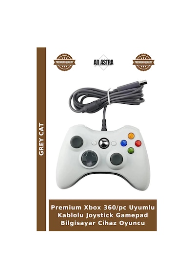 Premium Xbox 360/pc Uyumlu Kablolu Joystick Gamepad Bilgisayar Cihaz Oyuncu
