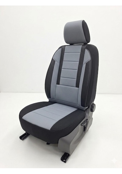 Favori Serisi Gri Renault Express İle Uyumlu Tam Set Oto Koltuk Kılıfı Arka Koltuk 2+1