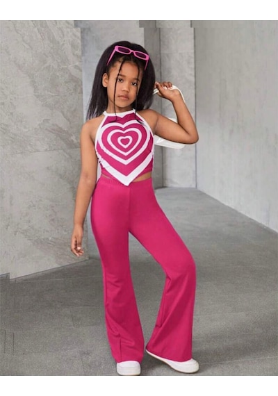 My Kids Wear Tarz Kız Çocuk Alt Üst Takım Pembe