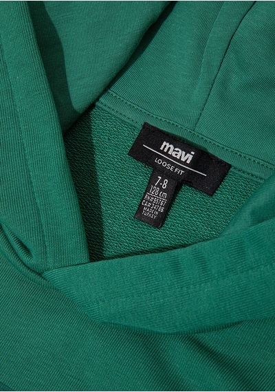 Mavi - Mavi Logo Baskılı Yeşil Sweatshirt 6s10143-71697 Yeşil