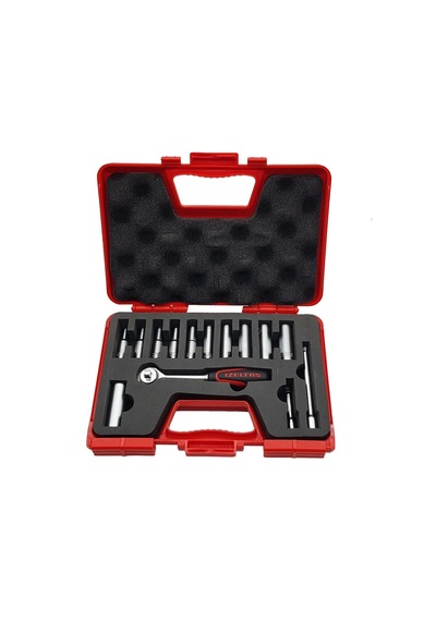 Mey İthalat İzeltaş 14 Parça Derin Lokma Takımı 1/4'' İnç