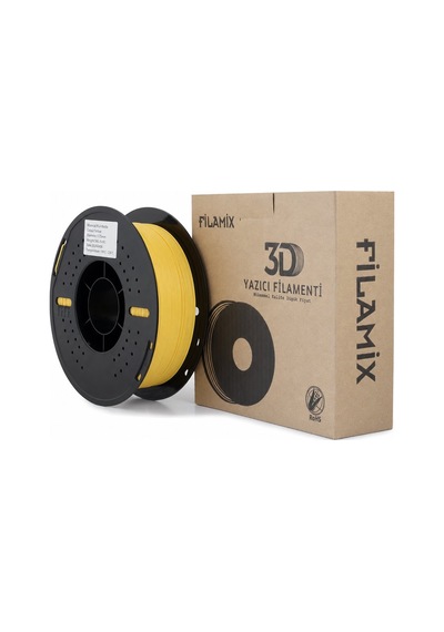 Filamix Pla Mat Sarı Filament 1.75mm 1kg Mat Yüzey Kalitesi