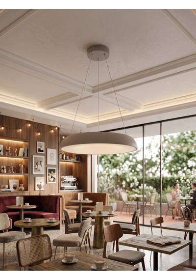 Cata Ct 8640 Zen Led Sarkıt Armatür 3 Renkli Kumandalı Açık Bej