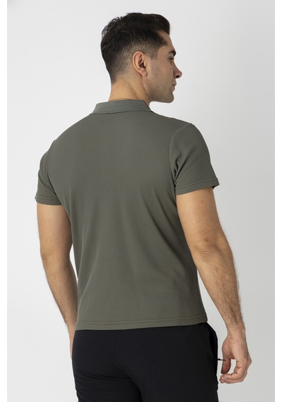 Crozwise Pamuk Pike Waffle Polo Yaka Tişört Haki 7152-04
