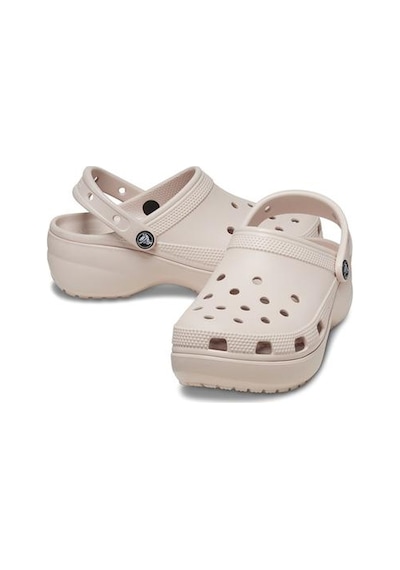Crocs Classic Platform Clog Kadın Bej Terlik