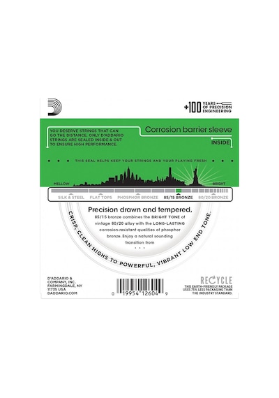 D'addario Ez890 Takım Tel Akustik Gitar Teli 009-045