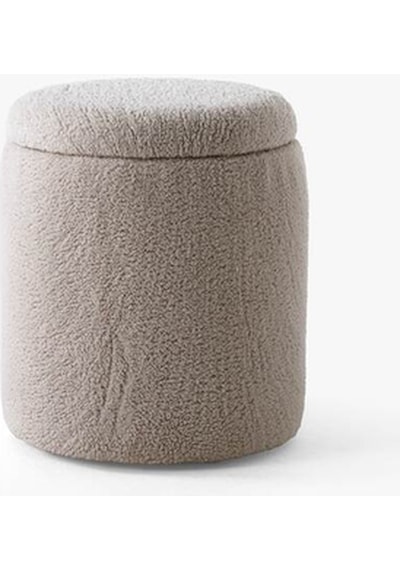 Teddy Sandıklı Puff Bej