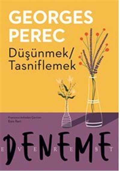 Düşünmek Tasniflemek / Georges Perec