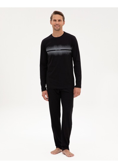 Pierre Cardin Erkek Siyah Pijama Takım 50322634-001 Siyah