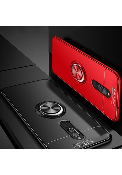 Xiaomi Redmi 8 Kılıf Zore Ravel Silikon Kapak Siyah-Mavi