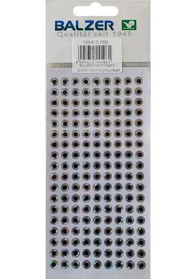 Balzer 159400 009 Hologramlı Yapışkanlı Sticker Suni Yem Gözü 6mm 162'li Paket