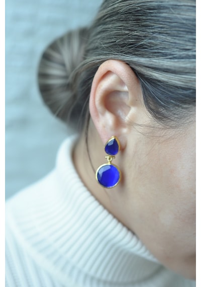Kadir Jewellery 22 Ayar Altın Kaplama Vintage Küpe -el İşçiliği Ve Hipoalerjenik Küpe çok renkli 45890888