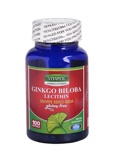 Vitapol Ginkgo Biloba Lecithine "Gluten Free" 100 Softgels
