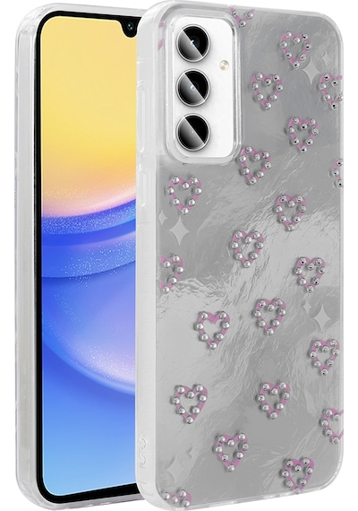 Galaxy A55 Uyumlu Uyumlu Kılıf Kamera Korumalı Figürlü Zore Ponti Silikon Kapak - Lila Lila