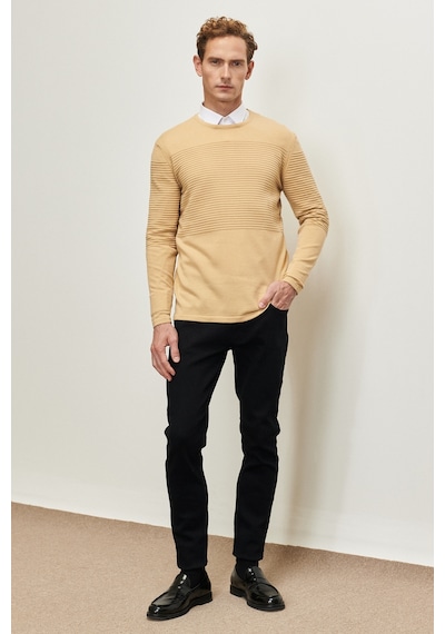 AC&Co / Altınyıldız Classics Erkek Bej Anti-Pilling Özellikli Tüylenme Yapmayan Standart Fit Bisiklet Yaka Çizgi Dokulu Triko 4A4921100065KBJ3XL Bej AC&Co / Altınyıldız Classics Erkek Bej Anti-Pilling Özellikli Tüylenme Yapmayan Standart Fit Bisiklet Yaka Çizgi Dokulu Triko 4A4921100065KBJ3XL Bej