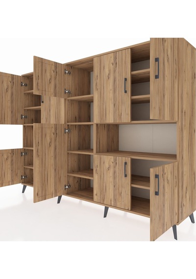 Hyperion Dolap 14 Raflı 10 Kapaklı 220x44x163 Çam-çam Atlas Çam - Atlas Çam Hyperion Dolap 14 Raflı 10 Kapaklı 220x44x163 Çam-çam Atlas Çam - Atlas Çam