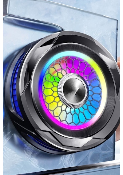 Magsafe İle Uyumlu Gaming Telefon Soğutucu Fan, Rgb Aydınlatmalı Güçlü Hızlı Soğutucu Fan