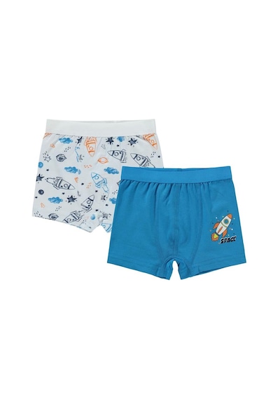 Civil Boys Space 2-10 Yaş 2'li Boxer Set - Standart