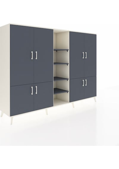 Hyperion Dolap 14 Raflı 8 Kapaklı 220x44x163 Aytaşı-antrasit Aytaşı-antrasit Hyperion Dolap 14 Raflı 8 Kapaklı 220x44x163 Aytaşı-antrasit Aytaşı-antrasit