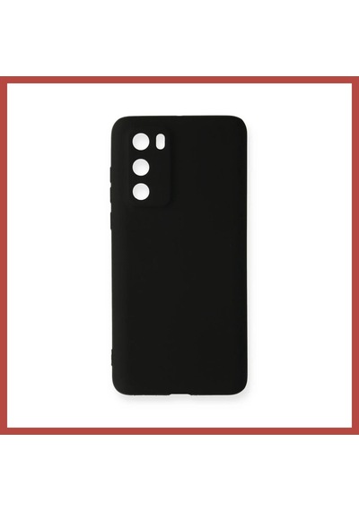 Bezos Huawei P40 Kılıf First Silikon - Siyah Erdotıca