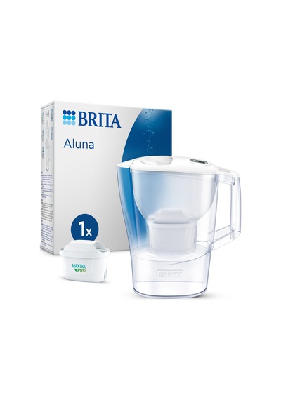 BRITA Aluna Cool 1x Maxtra Pro All-In-1 Filtreli Su Arıtma Sürahisi - Beyaz 2,4 lt