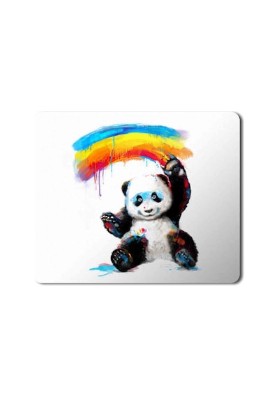 Panda Gökkuşağı Mouse Pad Mousepad