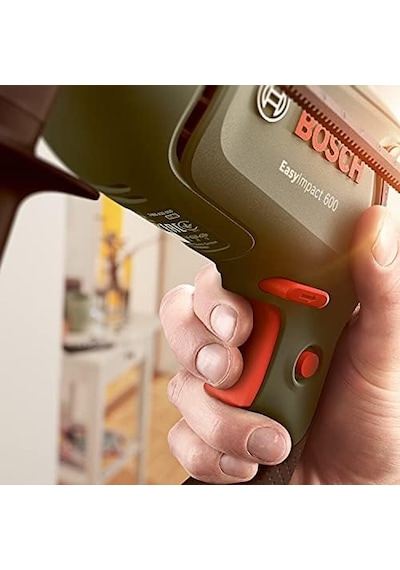 Darbeli Matkap Easyımpact 600, 600 W, Takım Çantası Dahil, Elektronik Hız Kontrolü, Ergonomik, 1.7 Kg, Yeşil