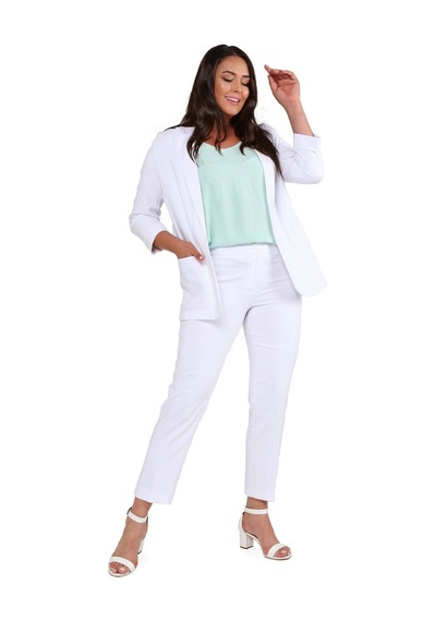 Hanezza Yeni Sarap Rengi Kadın Blazer Ceket Büyük Beden Takım Elbise Uyumlu Beyaz - 5553107 Beyaz Hanezza Yeni Sarap Rengi Kadın Blazer Ceket Büyük Beden Takım Elbise Uyumlu Beyaz - 5553107 Beyaz