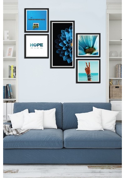 Collage Style 5 Parçalı Mdf Tablo Atf242 Çok Renkli - 713606005 Çok Renkli