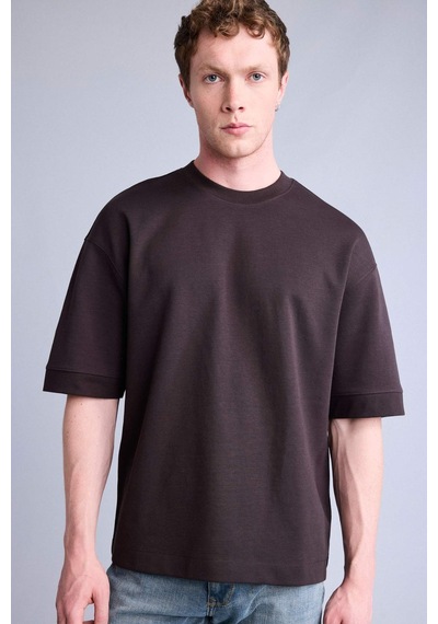 Defacto Loose Fit Bisiklet Yaka Kısa Kollu Ağır Kumaş Basic Kahverengi Tişört B4844ax26aubn337 Kahve-bn337 Defacto Loose Fit Bisiklet Yaka Kısa Kollu Ağır Kumaş Basic Kahverengi Tişört B4844ax26aubn337 Kahve-bn337