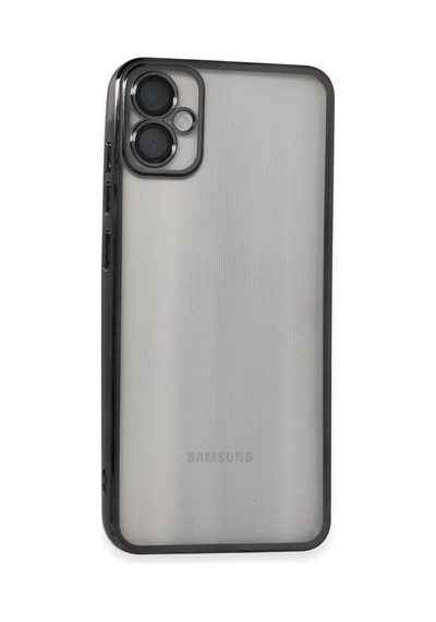 Samsung Galaxy A05 Uyumlu Kılıf Lensli Silikon - Siyah